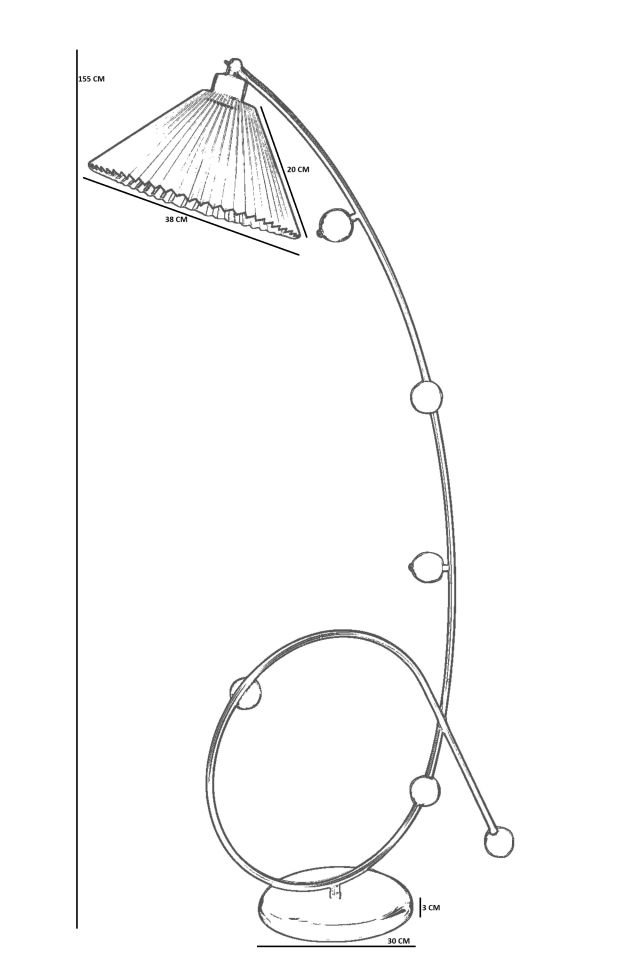 YEKTA SİYAH LAMBADER PİLELİ SİYAH ABAJURLU