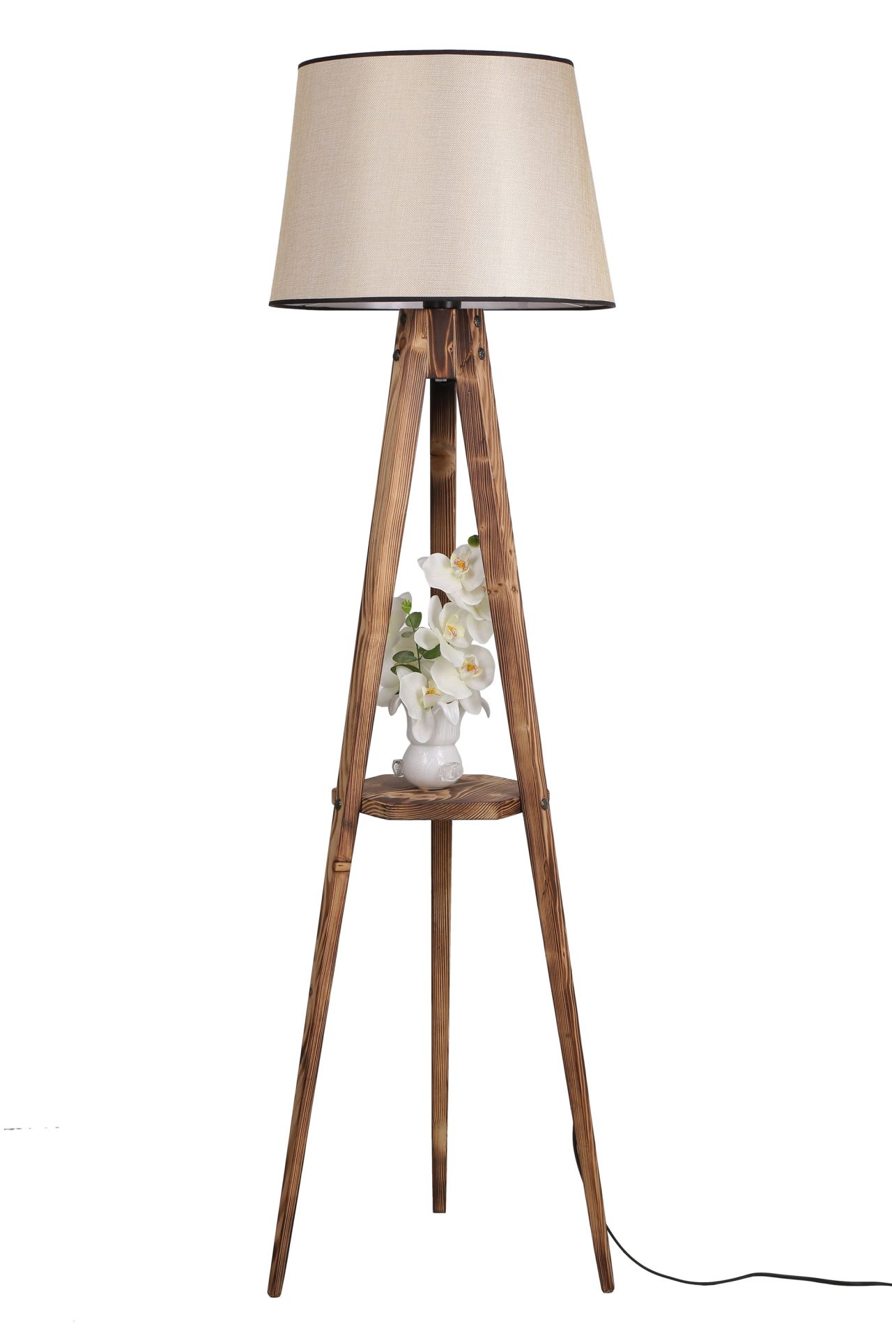 SEHBALI TRİPOD YANIK LAMBADER PRAMİT AÇIK HASIR ABAJURLU