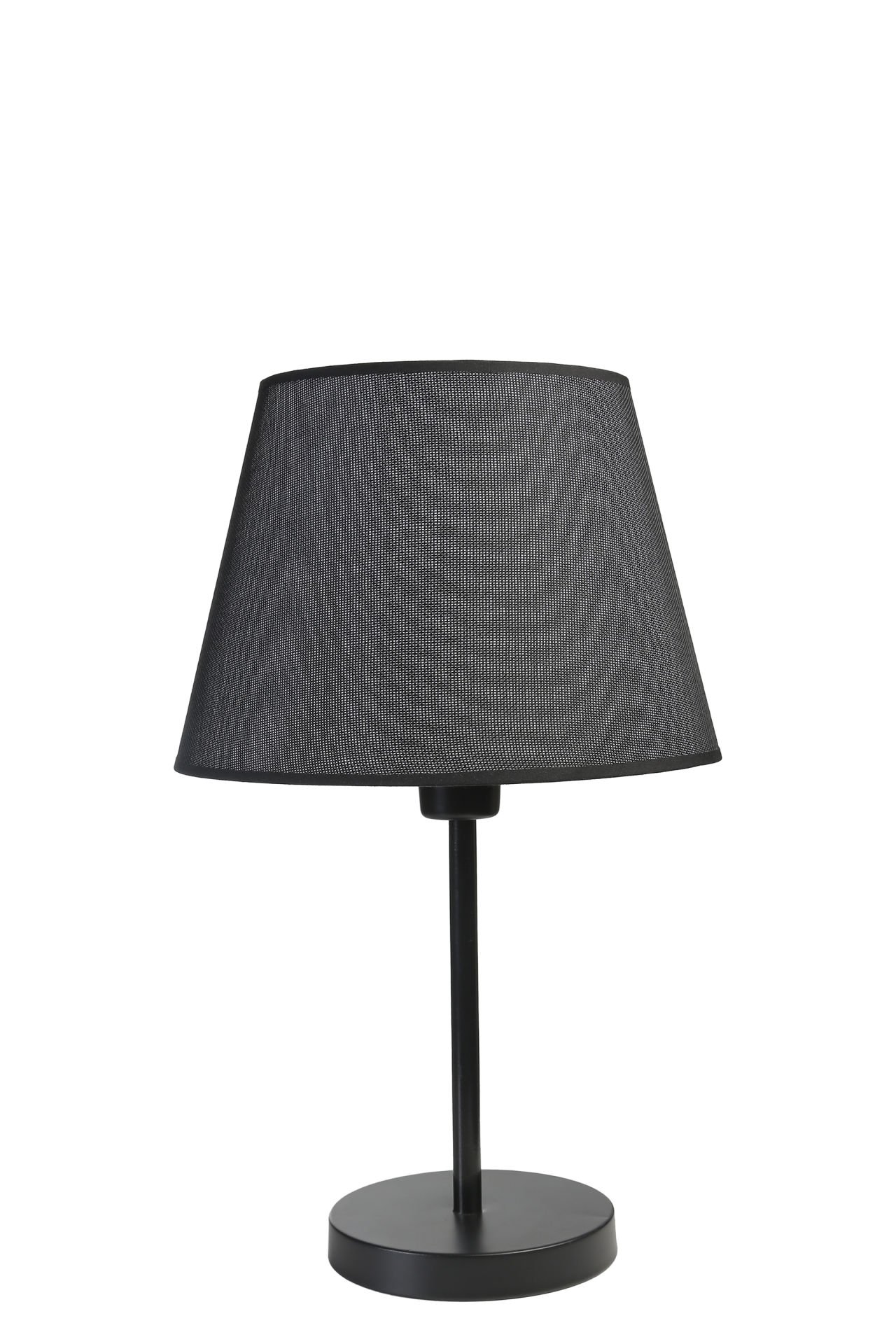 ALA SİYAH PRAMİT HASIR SİYAH ABAJURLU MASA LAMBASI