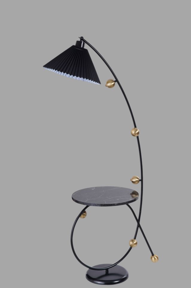 YEKTA SEHBALI SİYAH LAMBADER PİLELİ SİYAH ABAJURLU