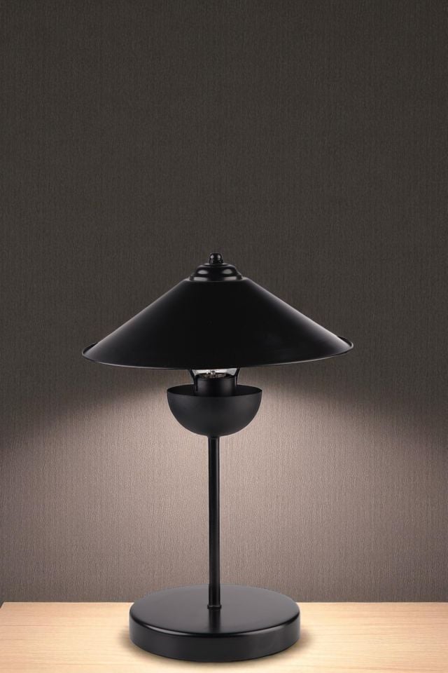 GALE SİYAH METAL BAŞLIKLI MASA LAMBASI
