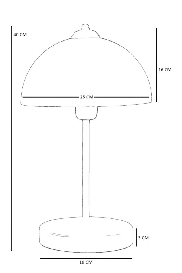 YENİ LUNGO TURUNCU MASA LAMBASI
