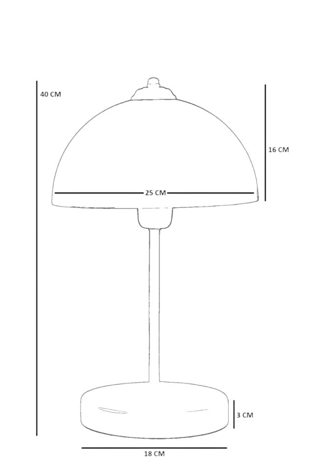 YENİ LUNGO KIRMIZI MASA LAMBASI