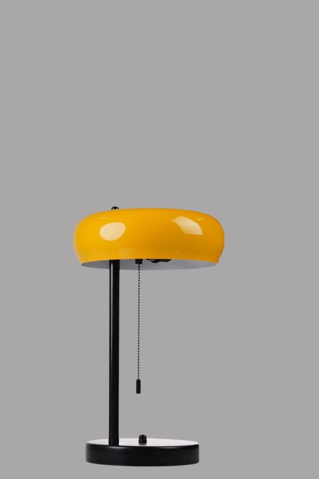 SMİTH SİYAH SARI BAŞLIKLI MASA LAMBASI