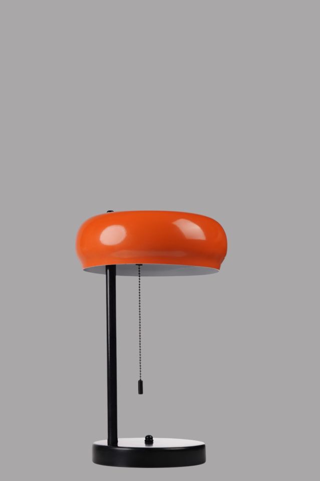 SMİTH SİYAH TURUNCU BAŞLIKLI MASA LAMBASI