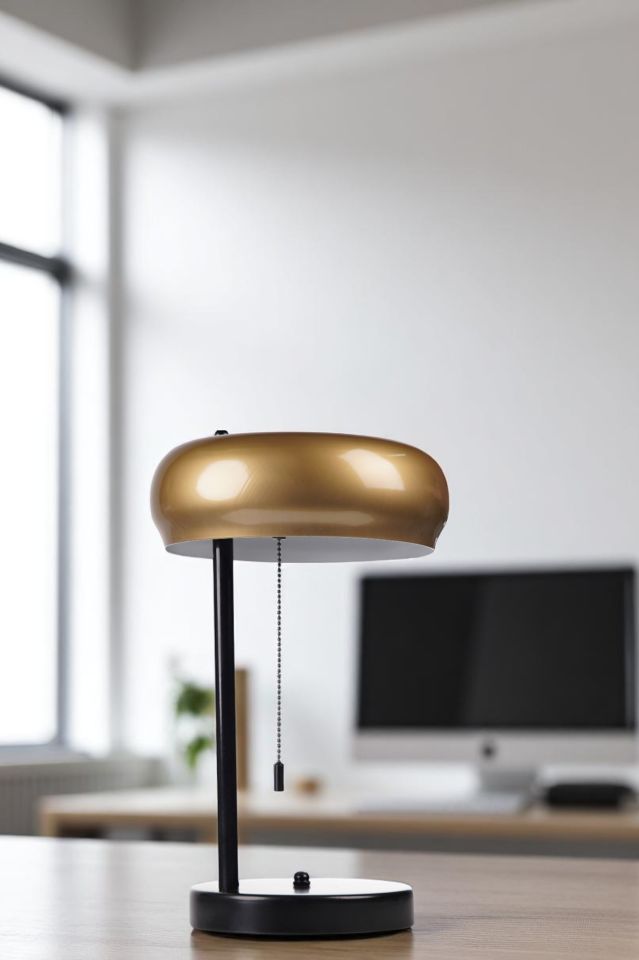 SMİTH SİYAH ESKİTME BAŞLIKLI MASA LAMBASI