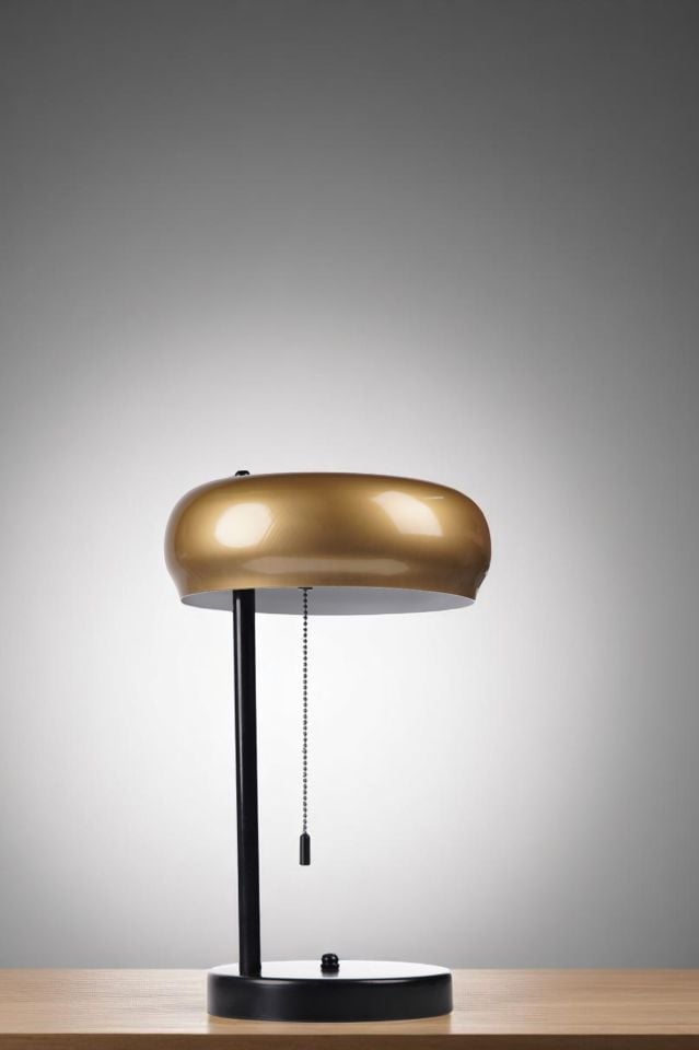 SMİTH SİYAH ESKİTME BAŞLIKLI MASA LAMBASI