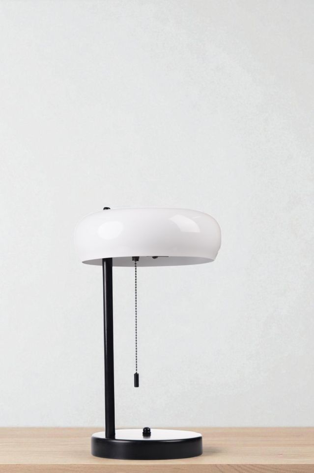 SMİTH SİYAH BEYAZ BAŞLIKLI MASA LAMBASI