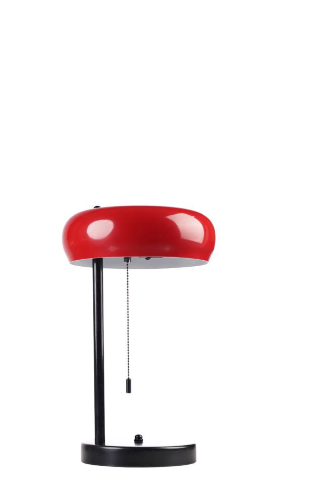 SMİTH SİYAH KIRMIZI BAŞLIKLI MASA LAMBASI