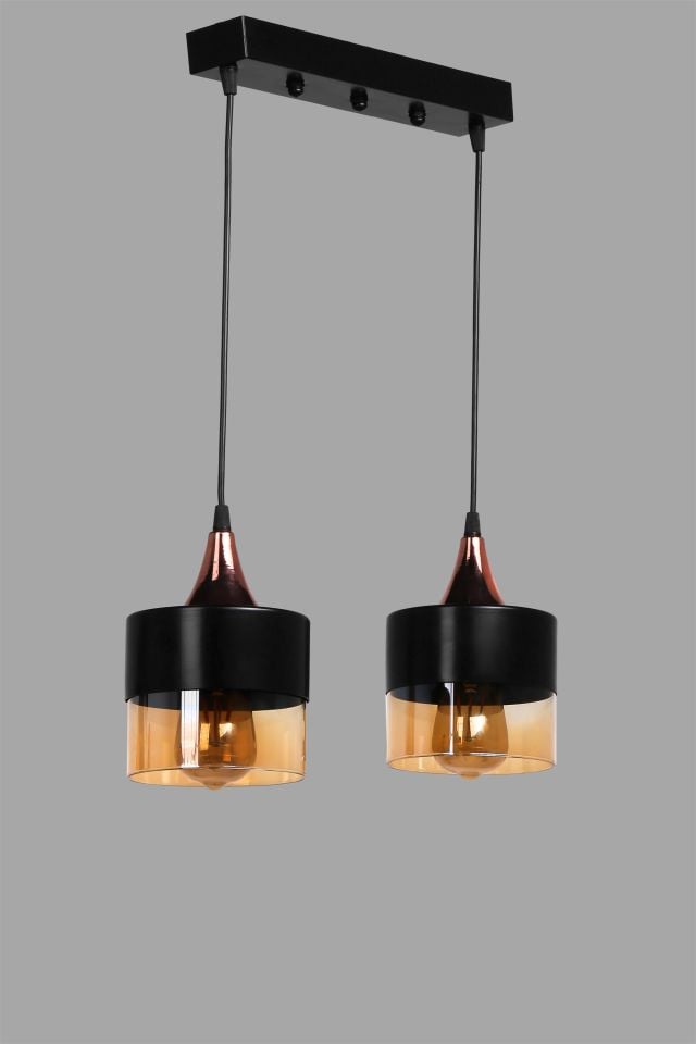 SAHRA 2 Lİ SIRALI SARKIT SİYAH