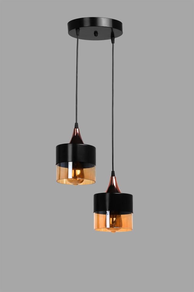 SAHRA 2 Lİ TEPSİLİ SARKIT SİYAH