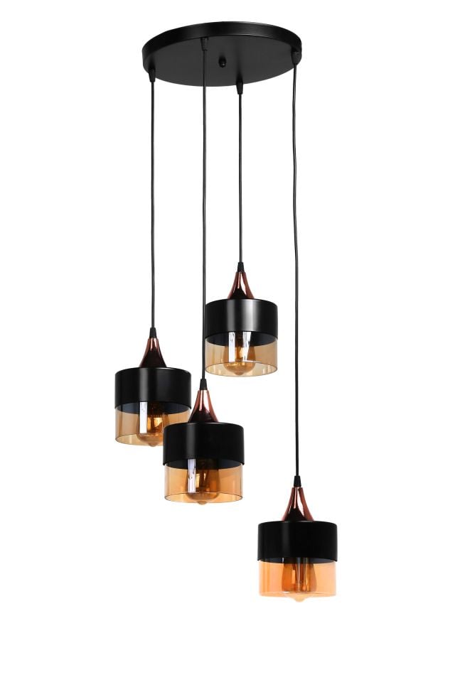 SAHRA 4 LÜ TEPSİLİ SARKIT SİYAH