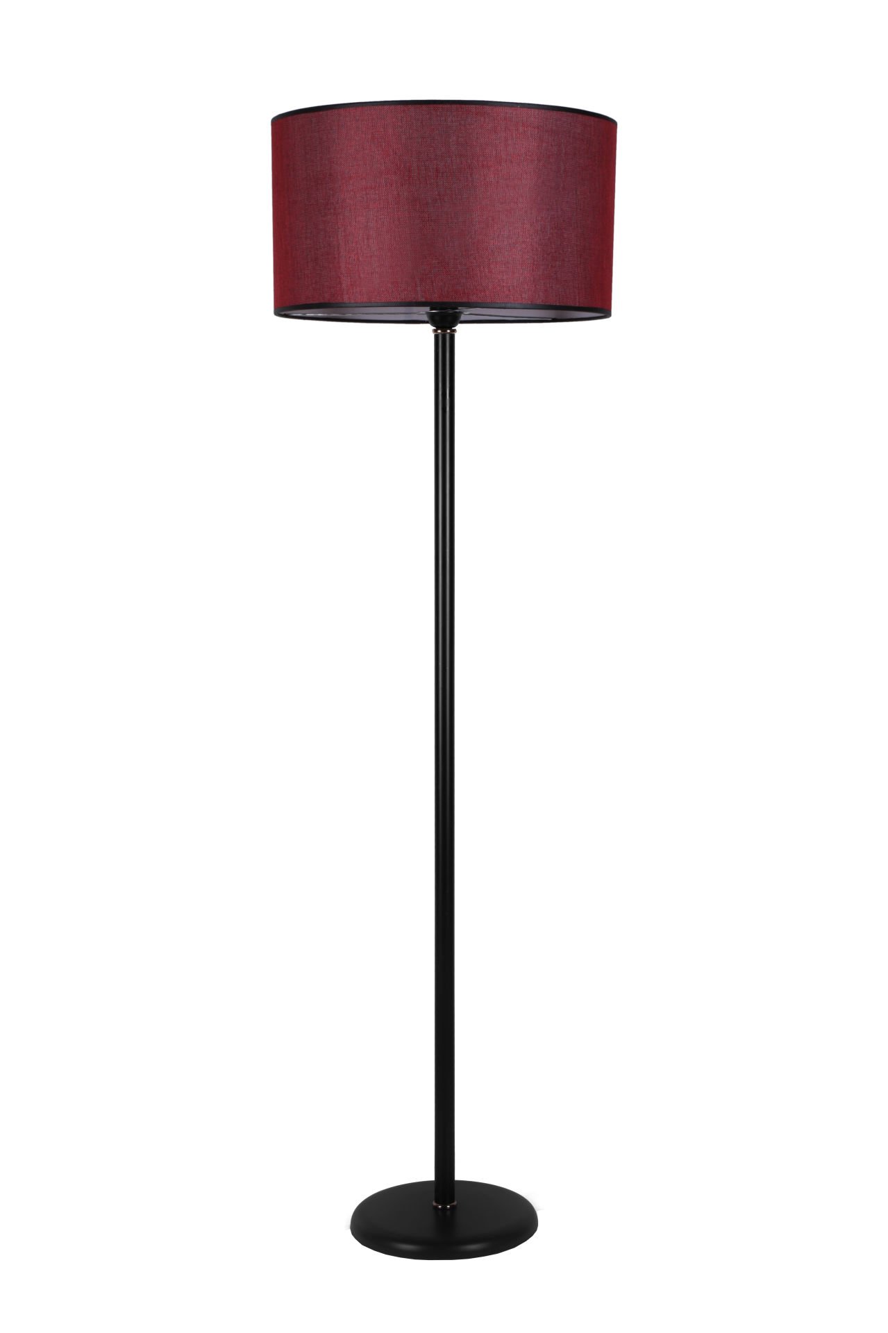 MERCAN LAMBADER SİYAH SİLİNDİR HASIR BORDO ABAJURLU