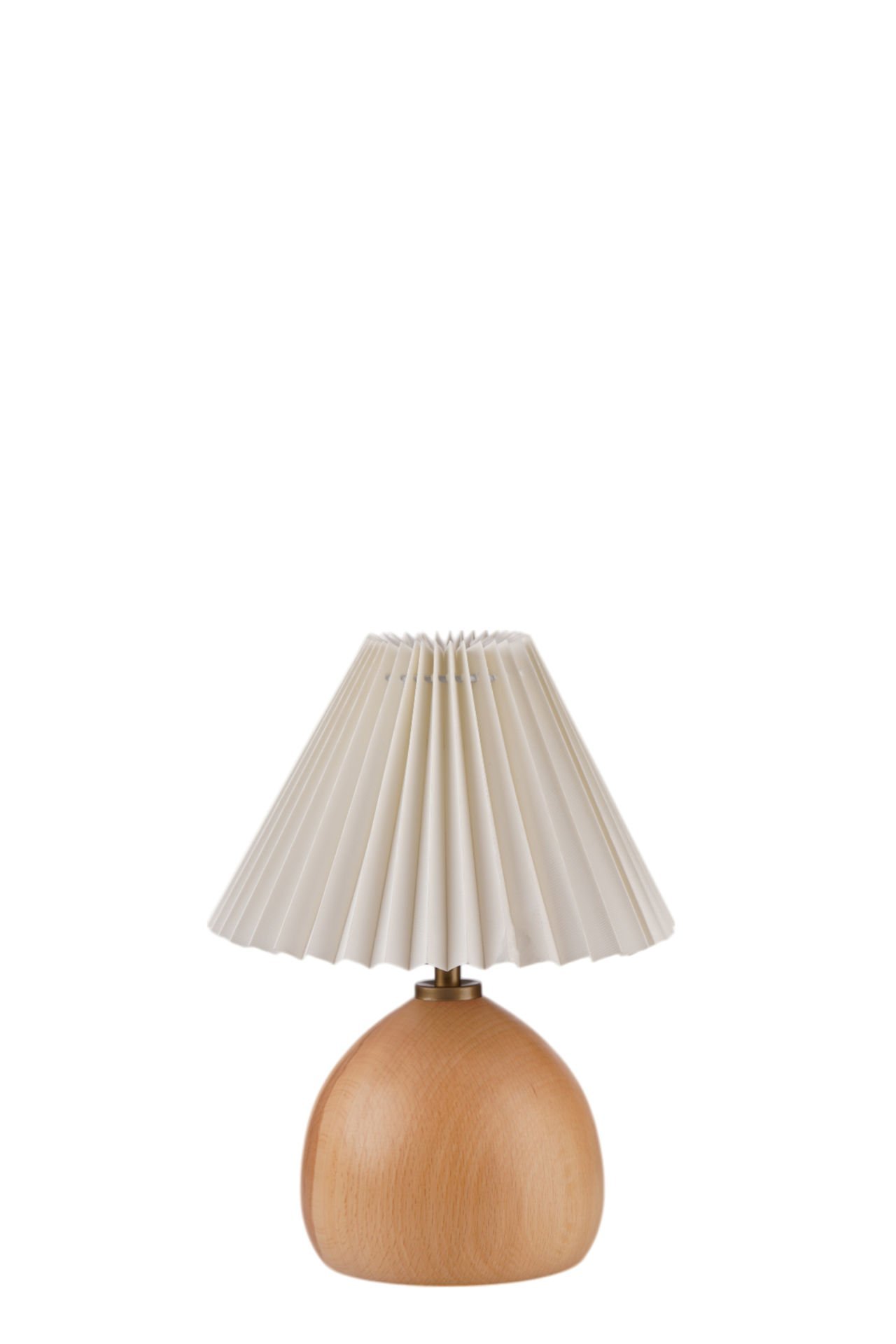 CAMERON NATUREL PİLELİ KREM ABAJURLU MASA LAMBASI