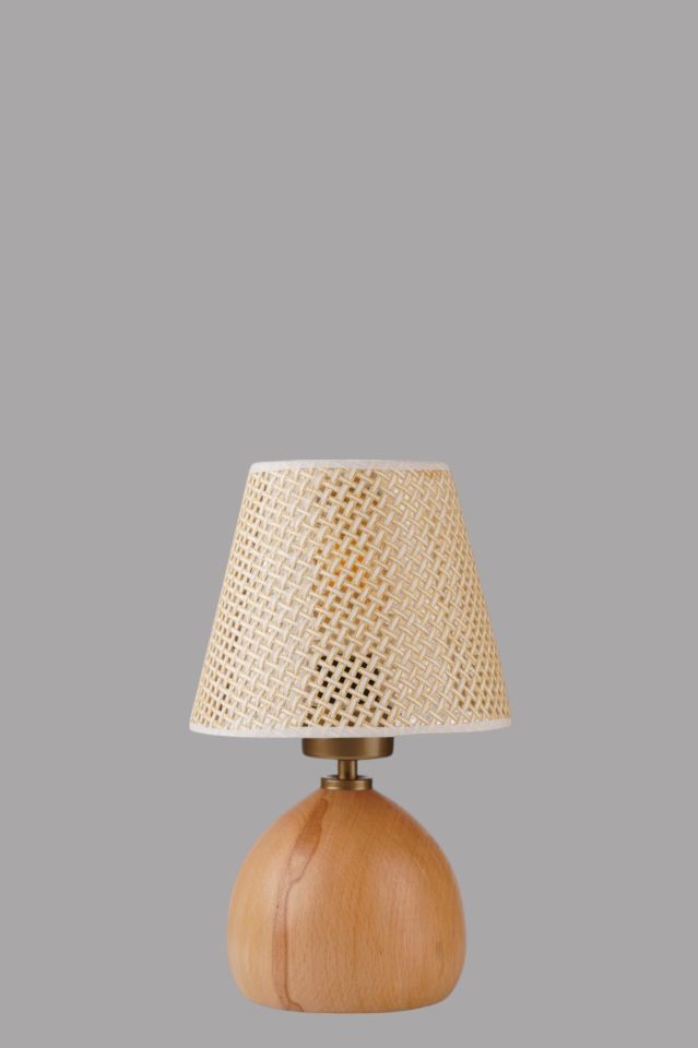 CAMERON NATUREL PETEK ABAJURLU MASA LAMBASI