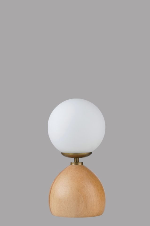 CAMERON NATUREL BEYAZ CAMLI MASA LAMBASI