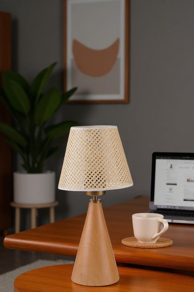 JUNO NATUREL PETEK ABAJURLU MASA LAMBASI