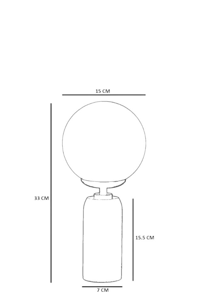 LOLE NATUREL BAL CAMLI MASA LAMBASI