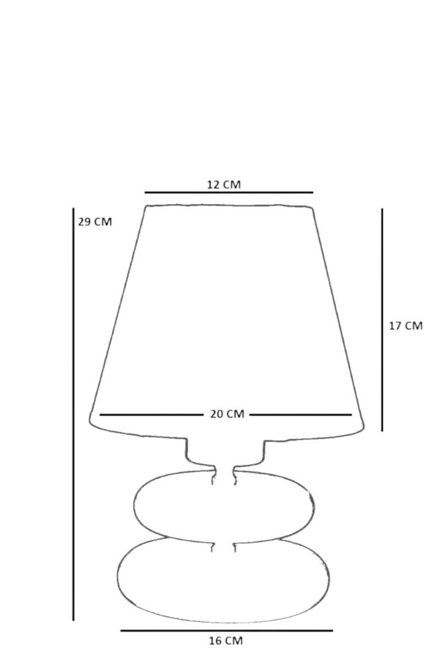 MARS CEVİZ HASIR SİYAH ABAJURLU MASA LAMBASI