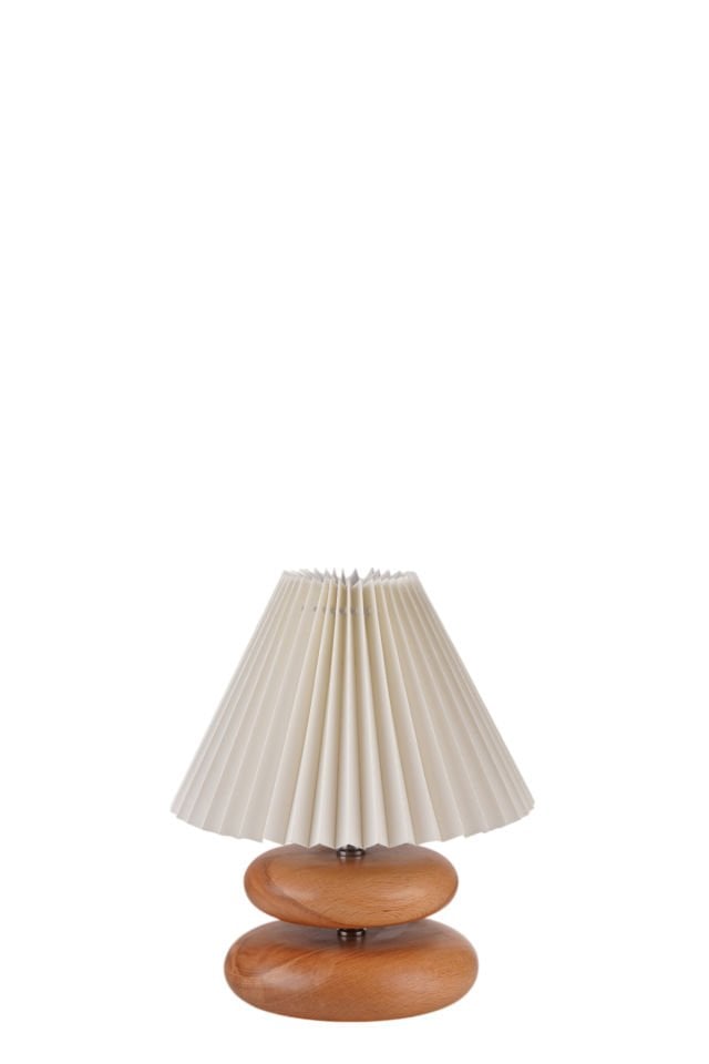 MARS NATUREL PİLELİ KREM ABAJURLU MASA LAMBASI