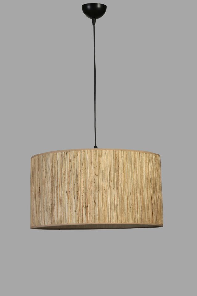 BAMBU 010 ABAJURLU TEKLİ SARKIT AVİZE(PROMOSYON)