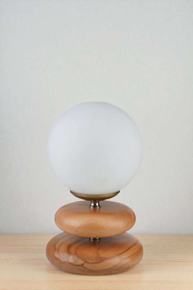 MARS NATUREL BEYAZ CAMLI MASA LAMBASI