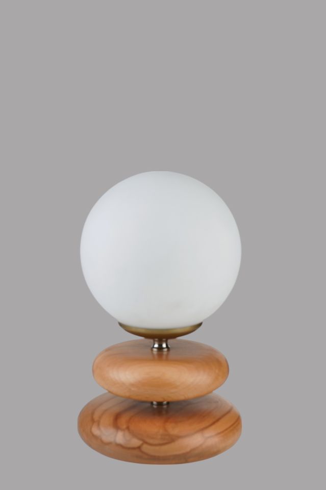 MARS NATUREL BEYAZ CAMLI MASA LAMBASI