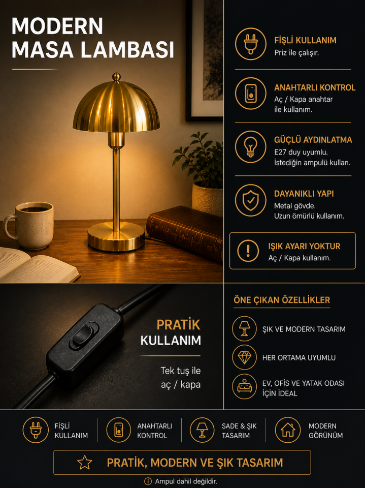 YENİ LUNGO ESKİTME MASA LAMBASI
