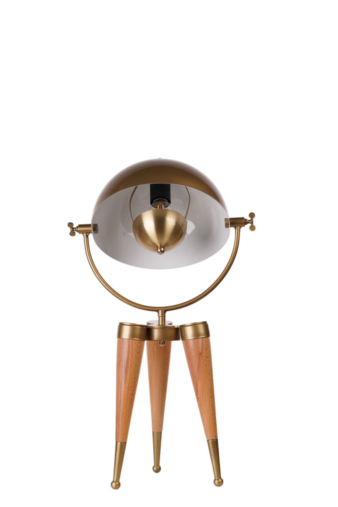 YENİ STİL NATUREL ESKİTME RETRO BAŞLIKLI MASA LAMBASI