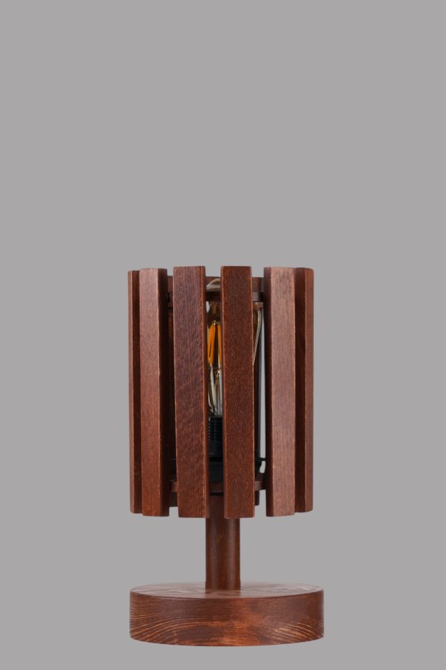 KASNAK CEVİZ MASA LAMBASI