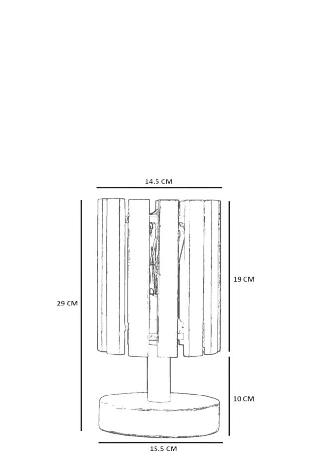 KASNAK CEVİZ MASA LAMBASI