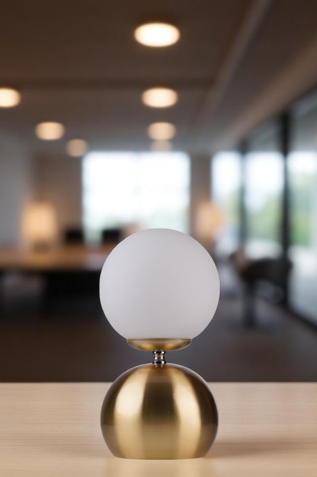 OLİVER ESKİTME KAPLAMALI BEYAZ CAMLI MASA LAMBASI