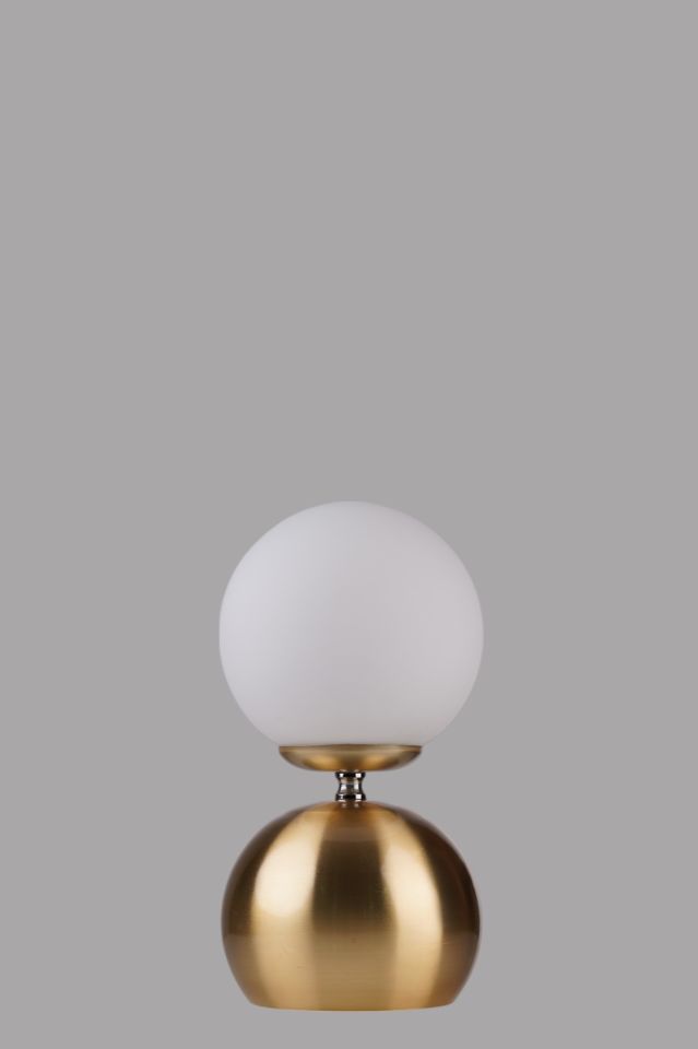 OLİVER ESKİTME KAPLAMALI BEYAZ CAMLI MASA LAMBASI