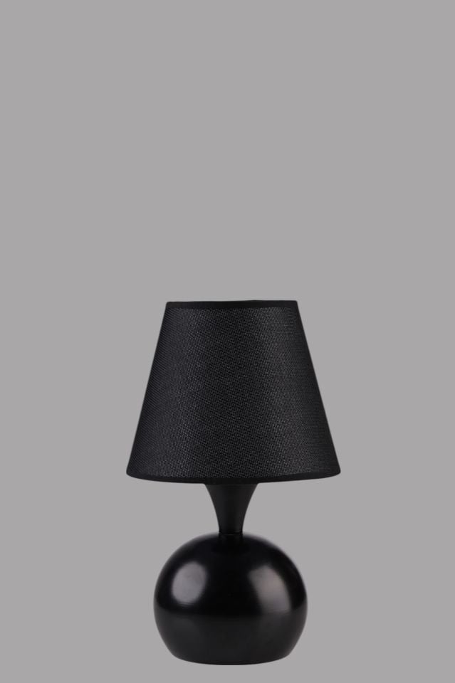 OLİVER SİYAH HASIR SİYAH ABAJURLU MASA LAMBASI