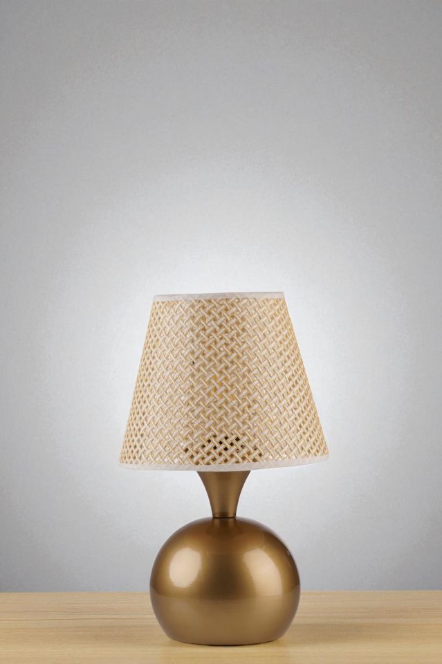 OLİVER ESKİTME PETEK ABAJURLU MASA LAMBASI