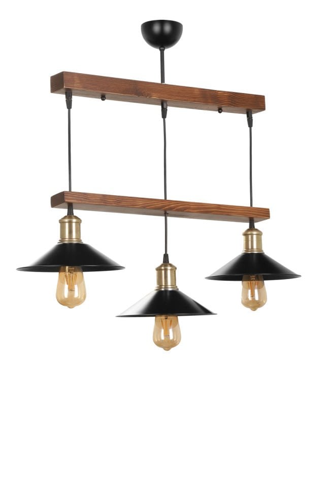 DAVİD 3 LÜ CEVİZ SIRALI METAL BAŞLIKLI SARKIT