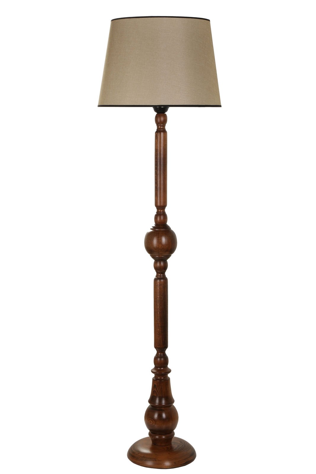 PIRIL CEVİZ LAMBADER PRAMİT KOYU HASIR ABAJURLU