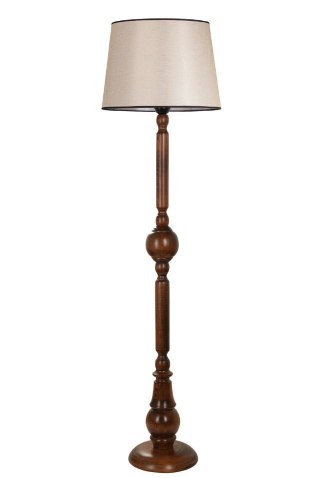 PIRIL CEVİZ LAMBADER PRAMİT AÇIK HASIR ABAJURLU