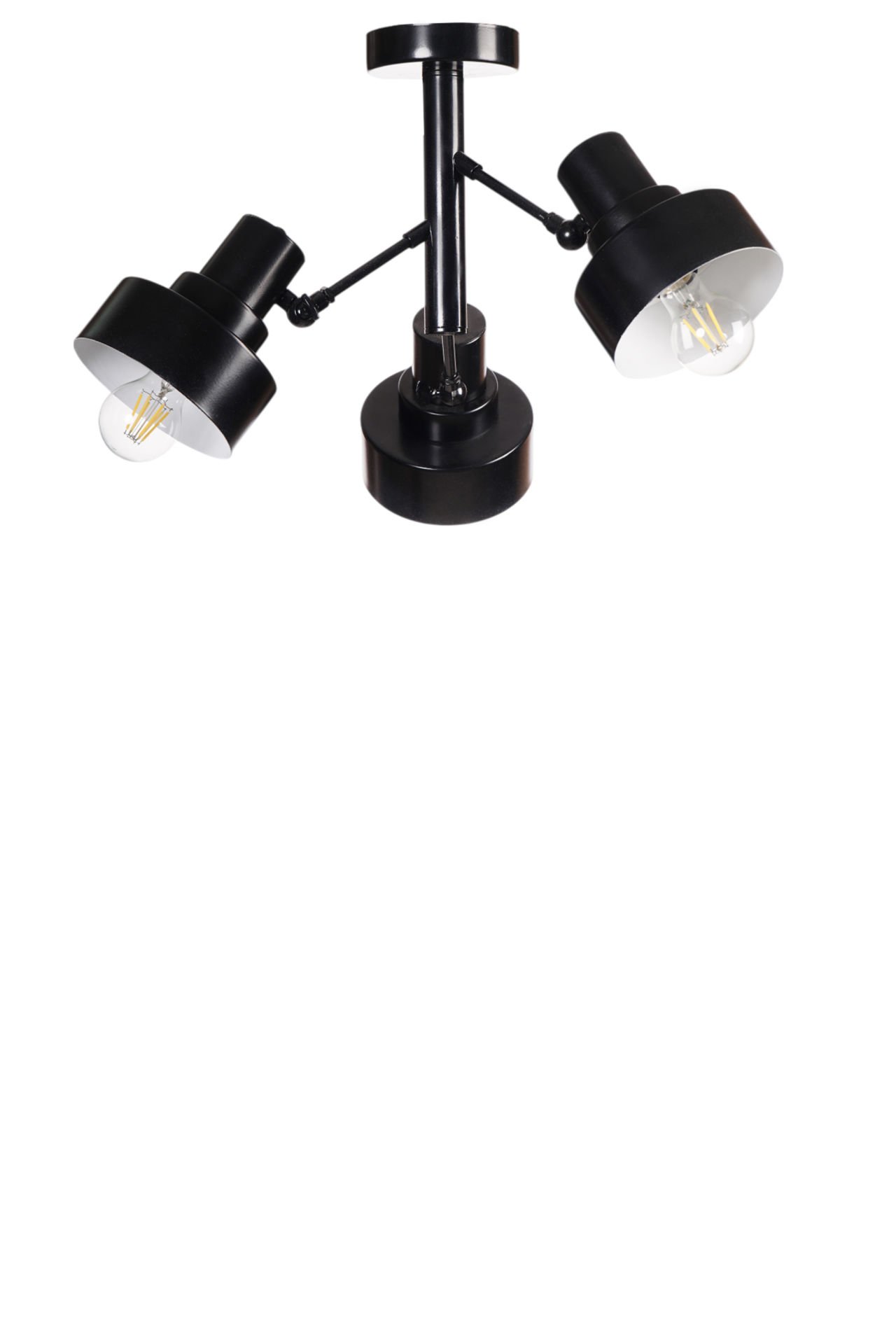 JESUS 3 LÜ SİYAH PLAFONYER AVİZE