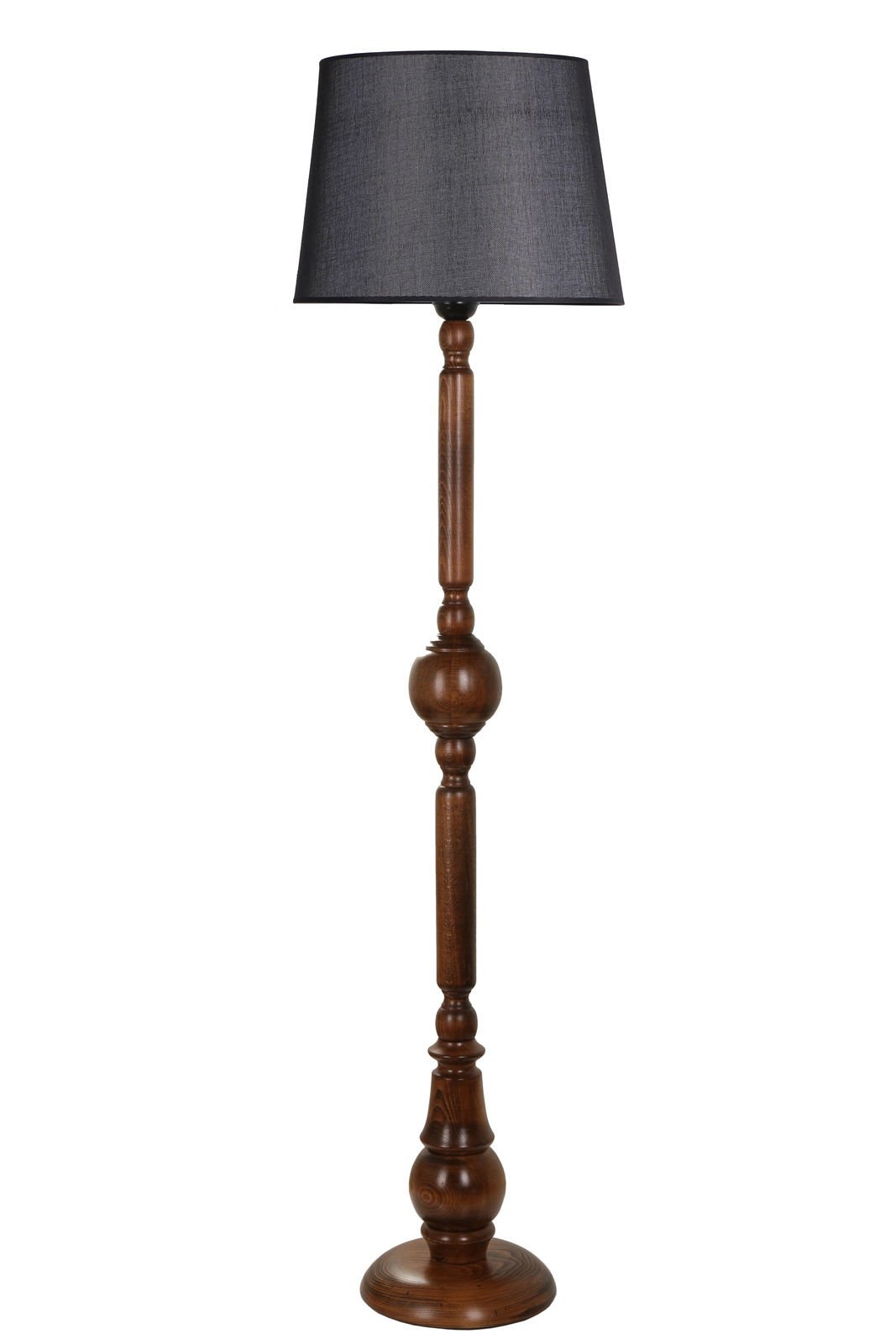 PIRIL CEVİZ LAMBADER PRAMİT HASIR SİYAH ABAJURLU