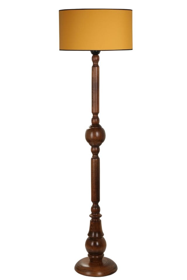 PIRIL CEVİZ LAMBADER SİLİNDİR HARDAL ABAJURLU