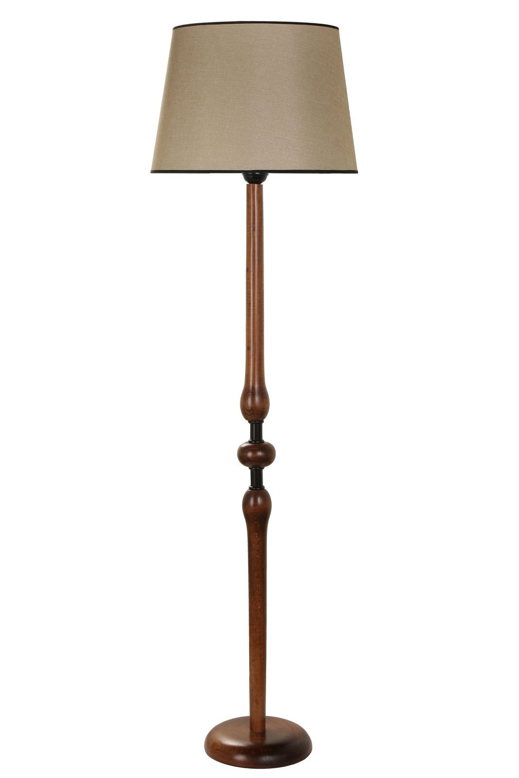 MAYIS CEVİZ LAMBADER PRAMİT KOYU HASIR ABAJURLU