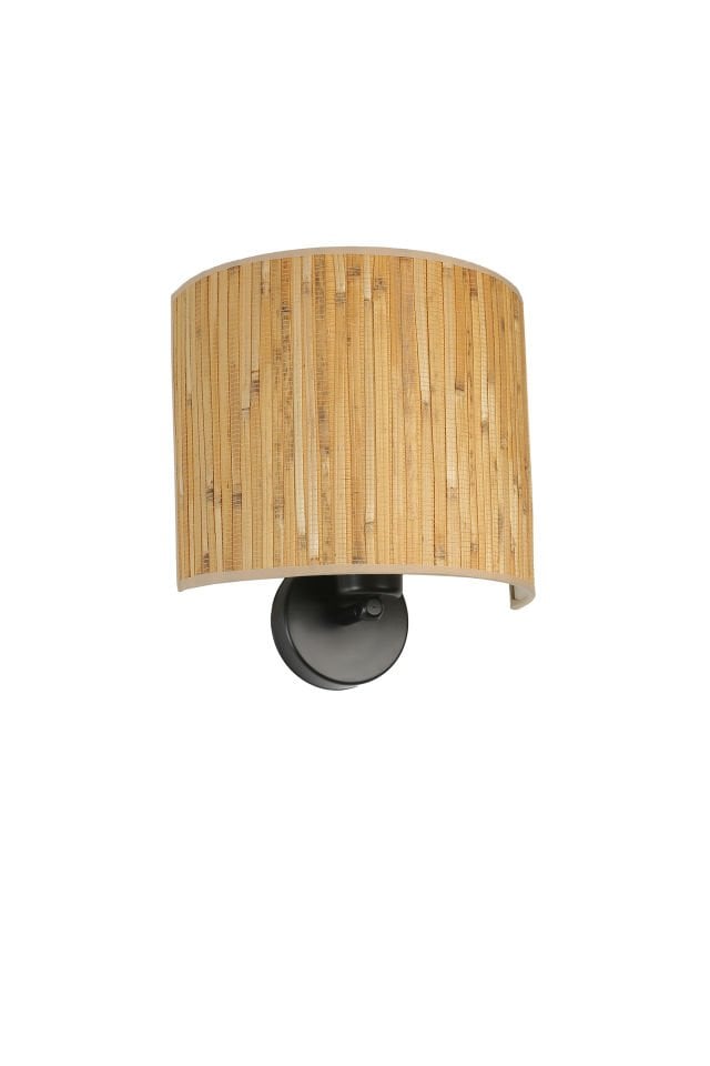 BAMBU PİLLİ 07 ABAJURLU OVAL APLİK