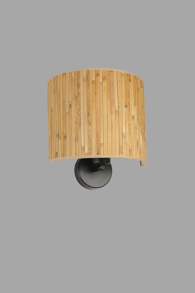 BAMBU PİLLİ 07 ABAJURLU OVAL APLİK