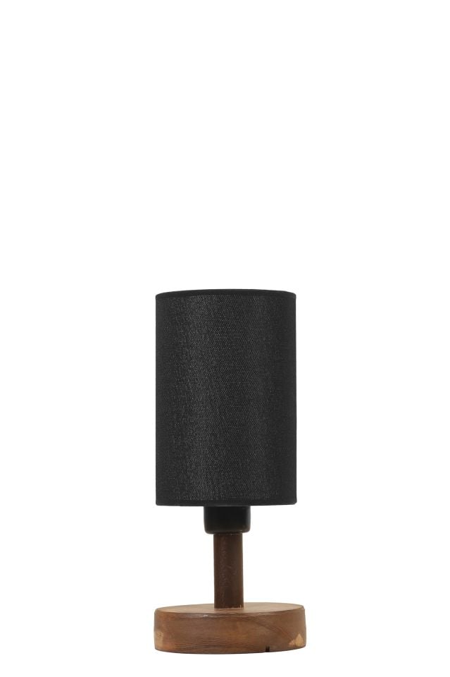 ANKA CEVİZ SİYAH ABAJURLU MASA LAMBASI