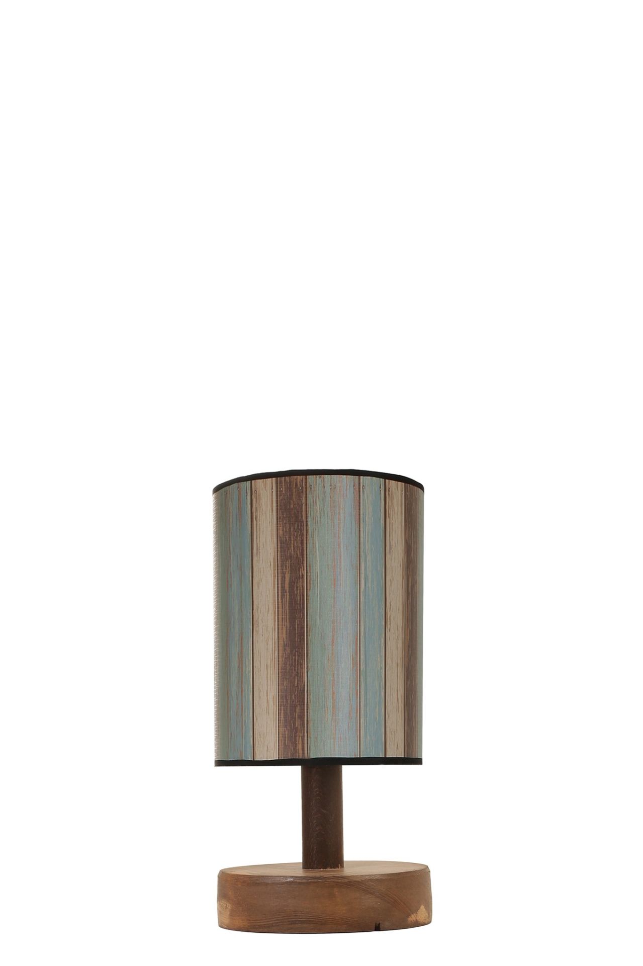 ANKA CEVİZ RENKLİ ABAJURLU MASA LAMBASI