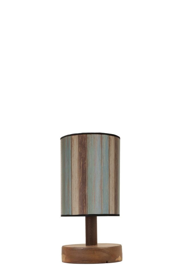 ANKA CEVİZ RENKLİ ABAJURLU MASA LAMBASI