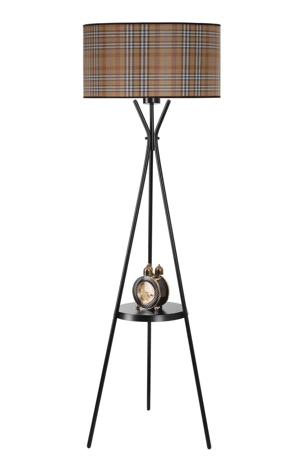 VENEDİK SEHPALI SİYAH LAMBADER SİLİNDİR 02 ABAJURLU