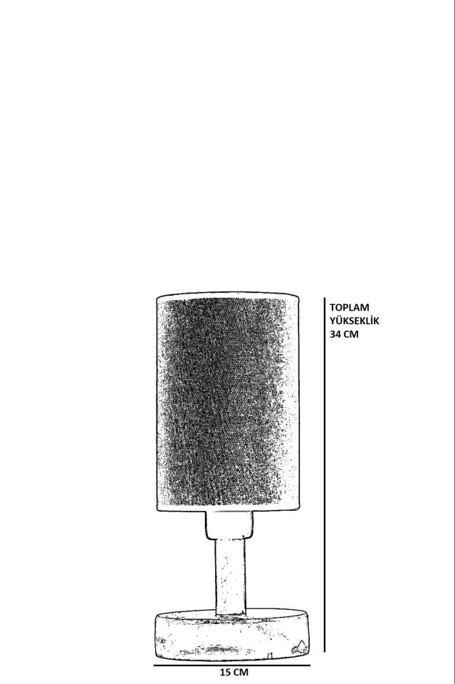 ANKA NATUREL RATTAN ABAJURLU MASA LAMBASI