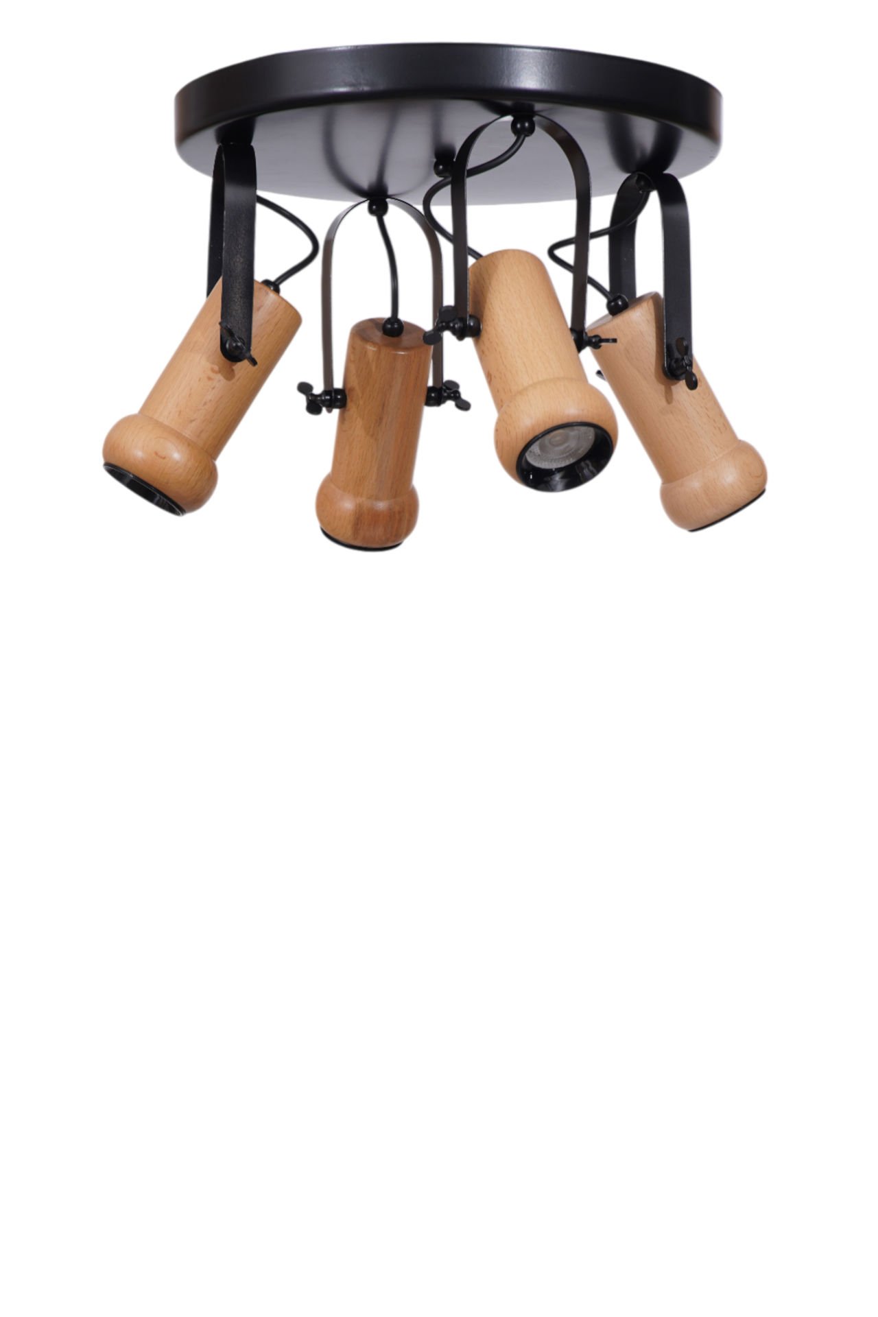 PASCAL 4 LÜ TEPSİLİ NATUREL PLAFONYER AVİZE